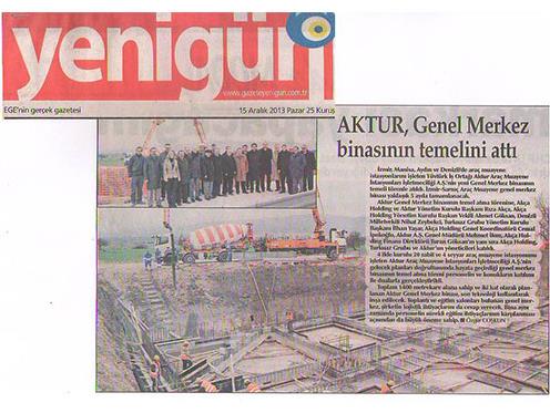 AKTUR, Genel Merkez binasının temelini attı